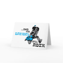 Dreidel Rock Chanukah Card