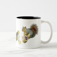 Dreidel Squirrel Mug