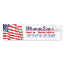 Dreier for Congress Patriotic American Flag Design Bumper Sticker