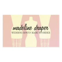 Dress Form Fashion Designer Business Card Template
