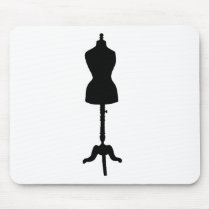Dress Form Silhouette II Mouse Pad