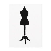 Dress Form Silhouette II Post Card