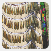 Dress Of Bells Square Sticker