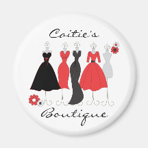 Dress Shop-Daisy Theme Magnets