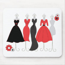 Dress Shop-Daisy Theme Mouse Pads