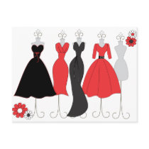 Dress Shop-Daisy Theme Post Cards