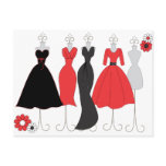 Dress Shop-Daisy Theme postcards