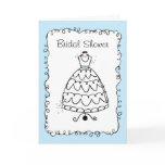 Dress Stand Bridal Shower Invitations