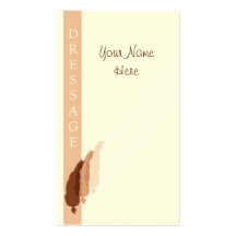 Dressage business card