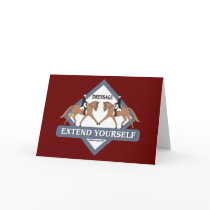 Dressage Extend Yourself Note Card