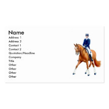 Dressage Half Pass Horse Business Card