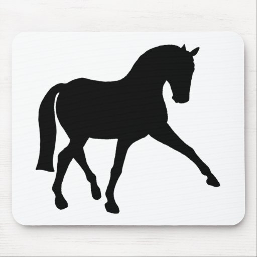 Dressage Half Pass Silhouette Mousepad