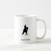 DRESSAGE HORSE HALF PASS MUG