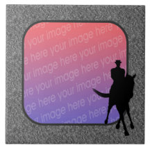 Dressage Horse Rider Your Photo Tile