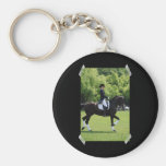 Dressage Horse Show Keychain