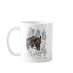Dressage Horses in Collected Trot Canter Coffee Mug