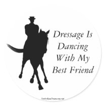 Dressage Is Dancing Best Friend Horse Sticker