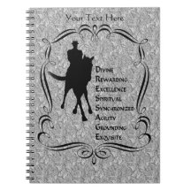 Dressage Is Horse Rider Silhouette Notebook