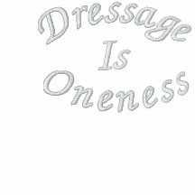 Dressage Is Oneness Embroidered Ladies T Shirt