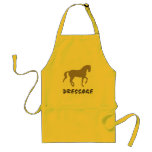 Dressage (piaffe horse & text) apron