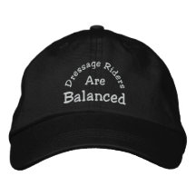Dressage Riders Balanced Embroidered Baseball Cap