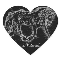 Dressage Heart Sticker