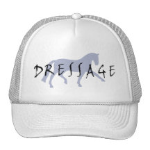 Dressage Trot w/ Text (blue) Hats
