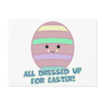 dressed for easter egg postcard