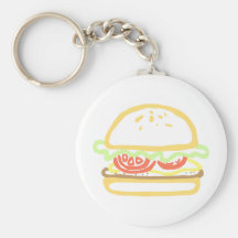 Dressed Hamburger Key Chains