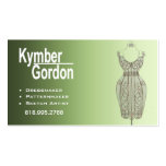 "Dressmaker Mannequin II" - Patternmaker Seamtress Business Cards
