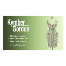 "Dressmaker Mannequin II" - Patternmaker Seamtress Business Cards