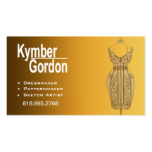 "Dressmaker Mannequin II" - Patternmaker Seamtress Business Card