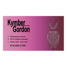 "Dressmaker Mannequin II" - Patternmaker Seamtress Business Card Template