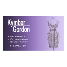 "Dressmaker Mannequin II" - Patternmaker Seamtress Business Cards