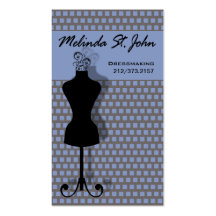 Dressmaker Mannequin Sewing Fashion Designer Business Card