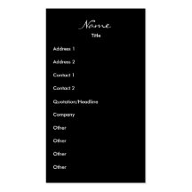 Dressy Dress Business Card