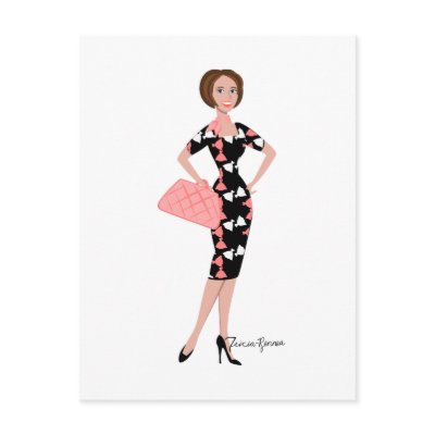 Dressy Dress Postcard by trennea