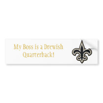 Drewish Quarterback Bumper Sticker