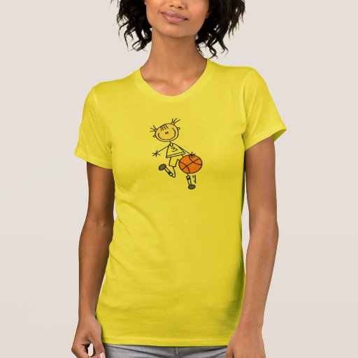 Dribbling Girl Basketball Shirt