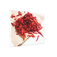 Dried chili peppers gallery wrapped canvas