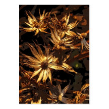 Dried Flower Abstract ATC Business Cards