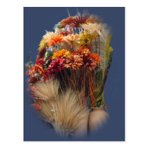 Dried Flowers in the Market Postcards