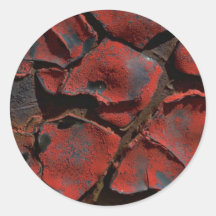 Dried paint round sticker