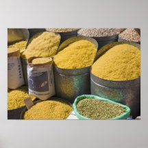 Dried pasta and beans for sale, Marrakech, 2 Posters