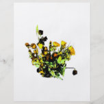Dried Rose Arrangement yellow theme Flyer Design