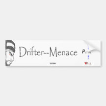 Drifter-Menace Bumper Stickers (YPMW) (2)