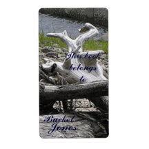 Driftwood  Bookplate Custom Shipping Labels