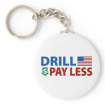 Drill America Pay Less Keychains