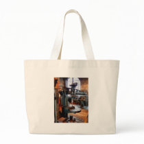 Drill Press Near Window Canvas Bag
