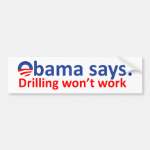 Drilling won't work bumper stickers